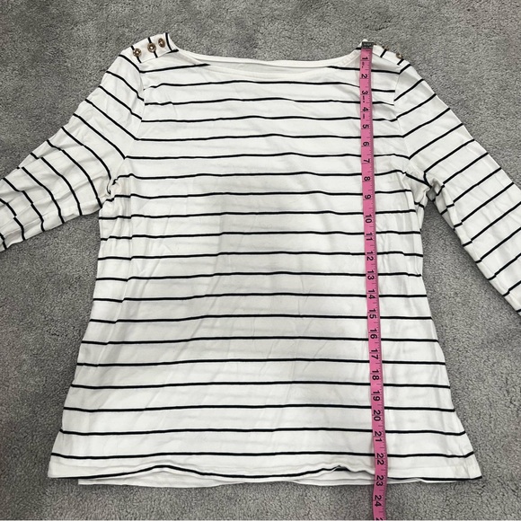 A New Day Striped Boat Neck Top Women’s Sz XL - Picture 7 of 8